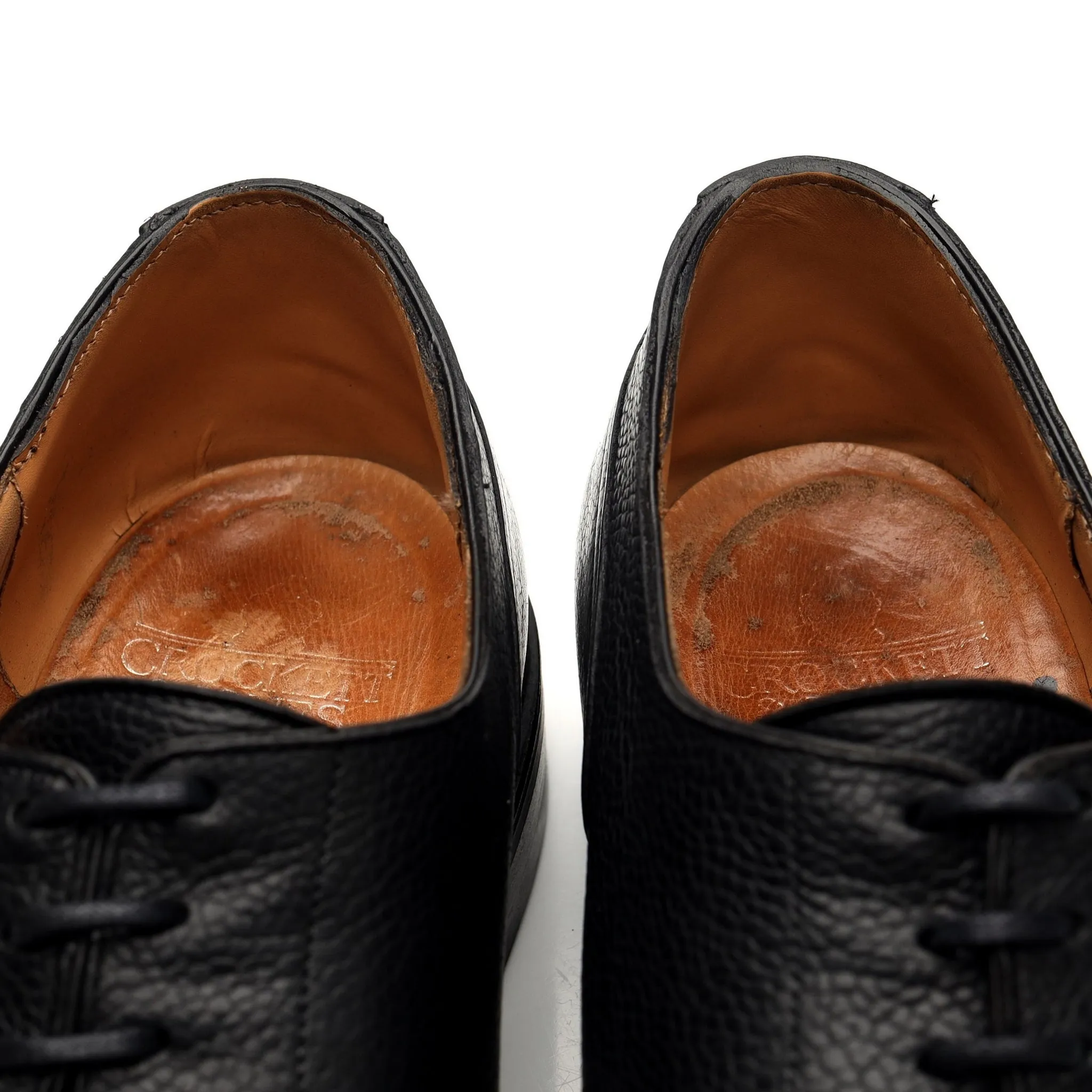 'Newport' Black Leather Split Toe Derby UK 11 F