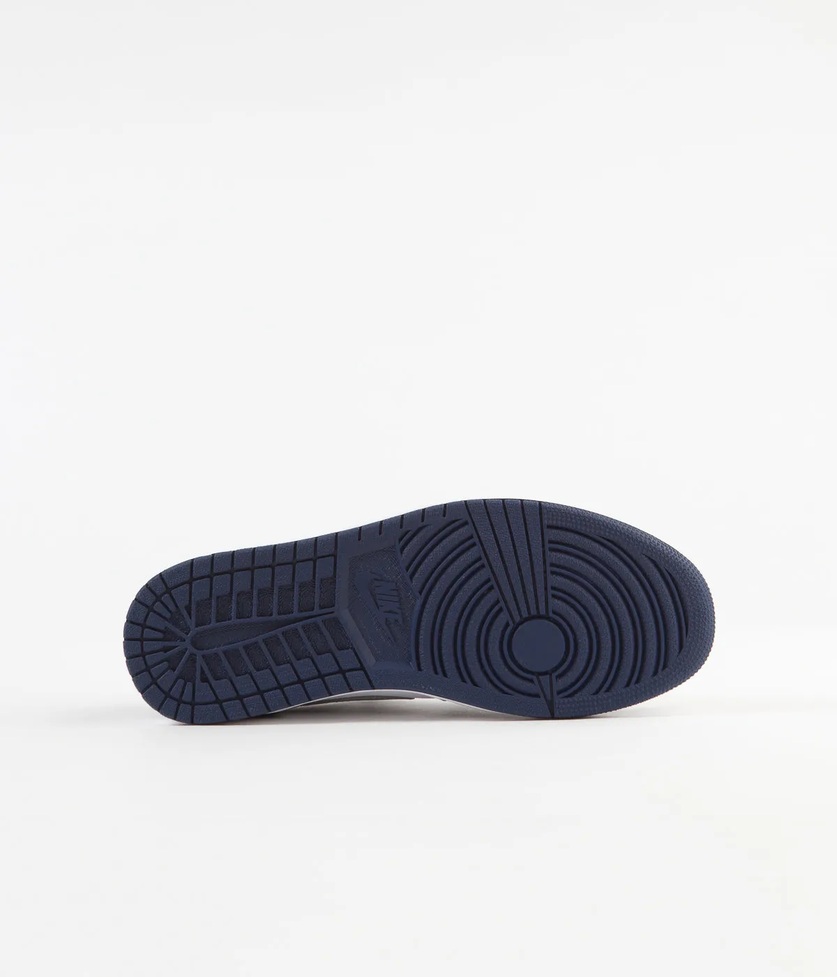 Nike SB x Air Jordan 1 Low Shoes - Midnight Navy / Metallic Silver - White