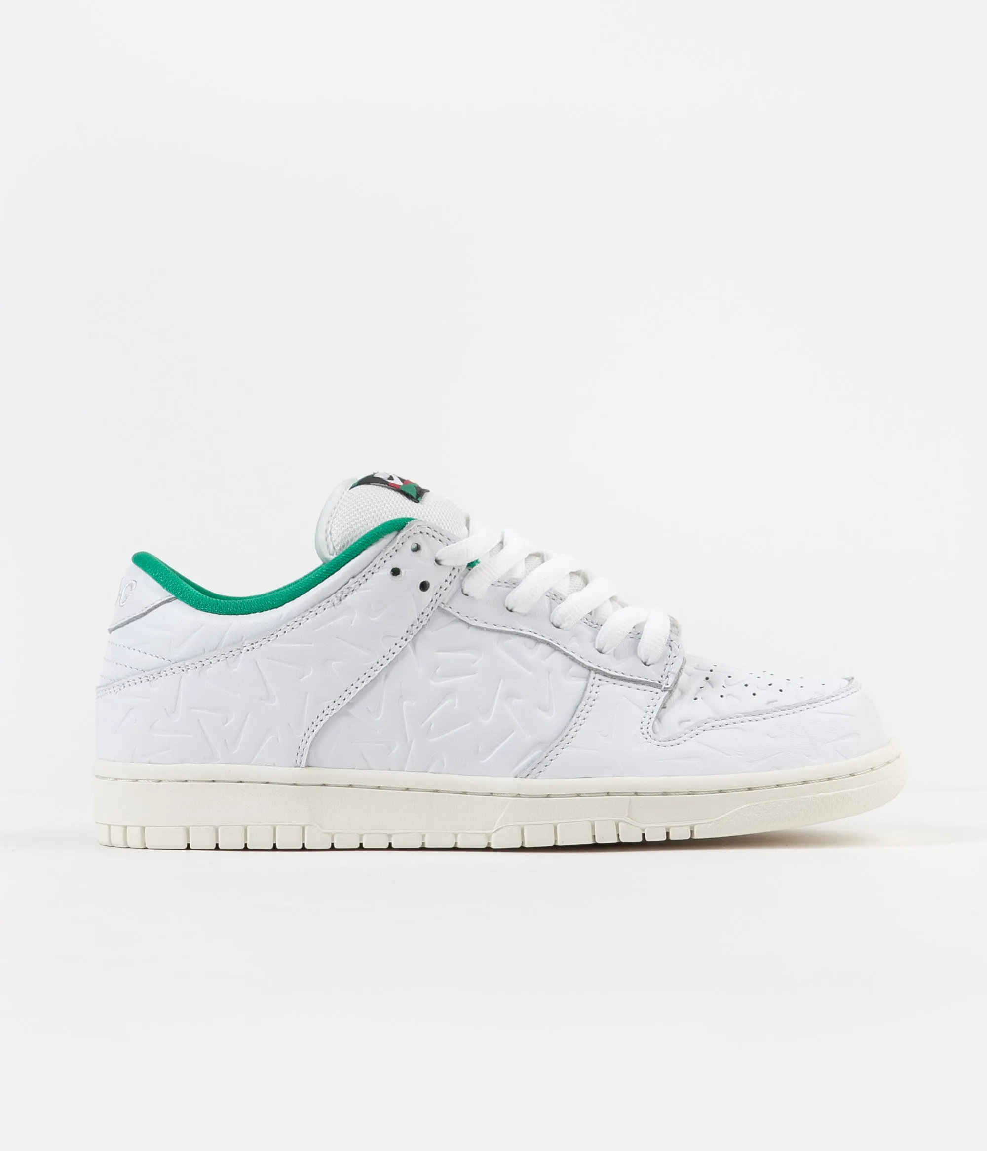 Nike SB x Ben-G Dunk Low OG 2 Shoes - White / White - Lucid Green - Sail