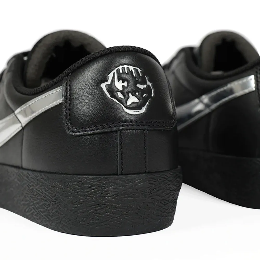 Nike SB x Dancer Zoom Blazer Low Pro QS Shoes Black/Metallic Silver-Black