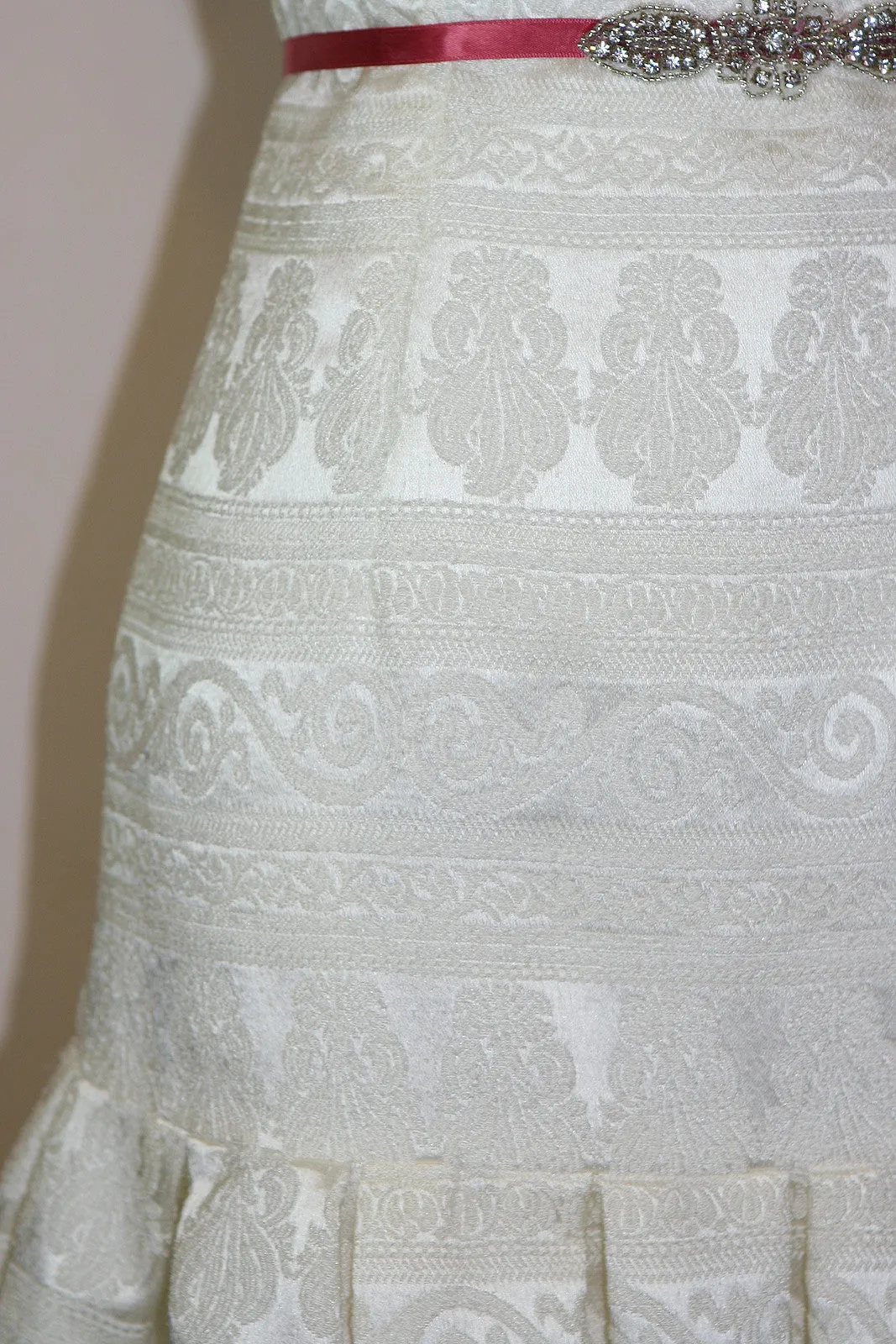 Noella Ivory Damask Dress