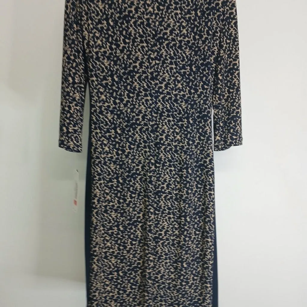 NWT Lauren by Ralph Lauren Midi Sheath Dress 3/4 sleeves - Size 12