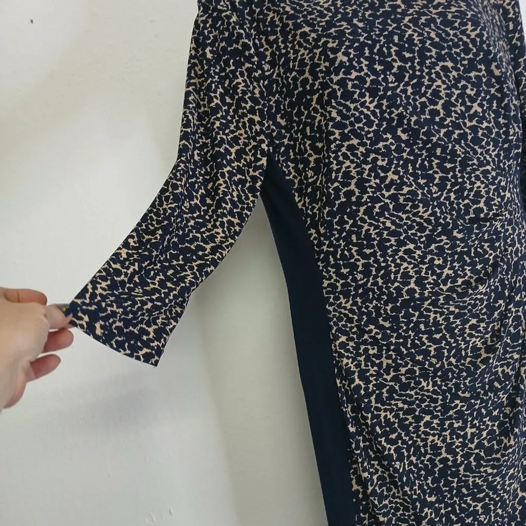 NWT Lauren by Ralph Lauren Midi Sheath Dress 3/4 sleeves - Size 12