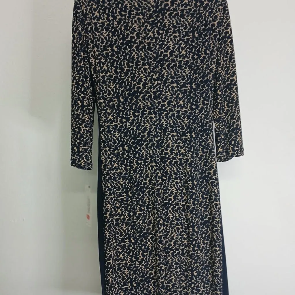 NWT Lauren by Ralph Lauren Midi Sheath Dress 3/4 sleeves - Size 12