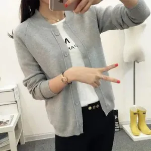 OHCLOTHING Female cardigan Autumn dress sweater 2022 new spring autumn winter jacket coat primer knit cardigan 11 color