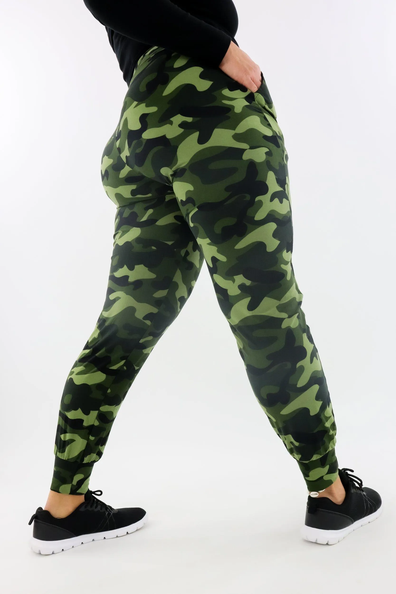 Olive Camo - Soft Joggers 2.0 - Pockets