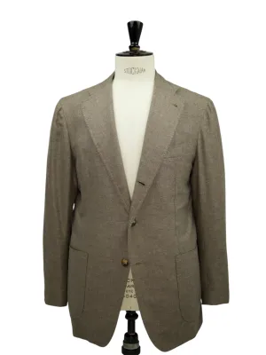Orazio Luciano Light Brown Silk & Cashmere Jacket