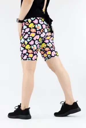 Pastel Leopard - Casual Long Shorts