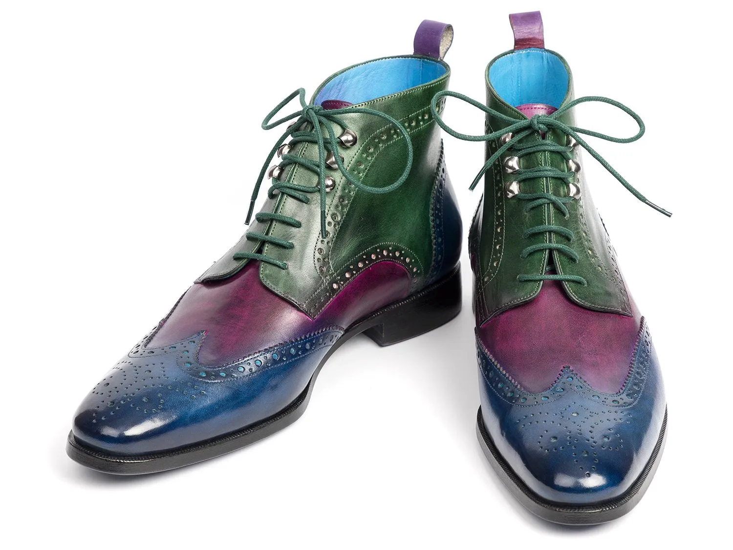 Paul Parkman Hand-Painted Wingtip Ankle Boots