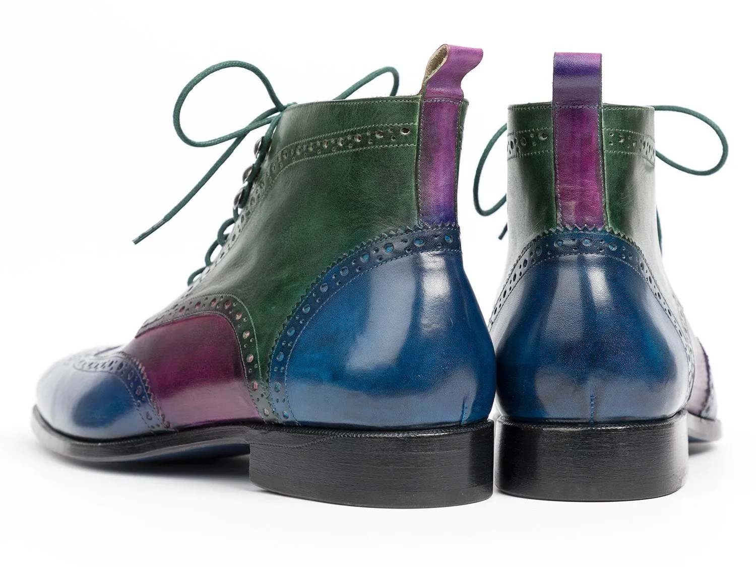 Paul Parkman Hand-Painted Wingtip Ankle Boots