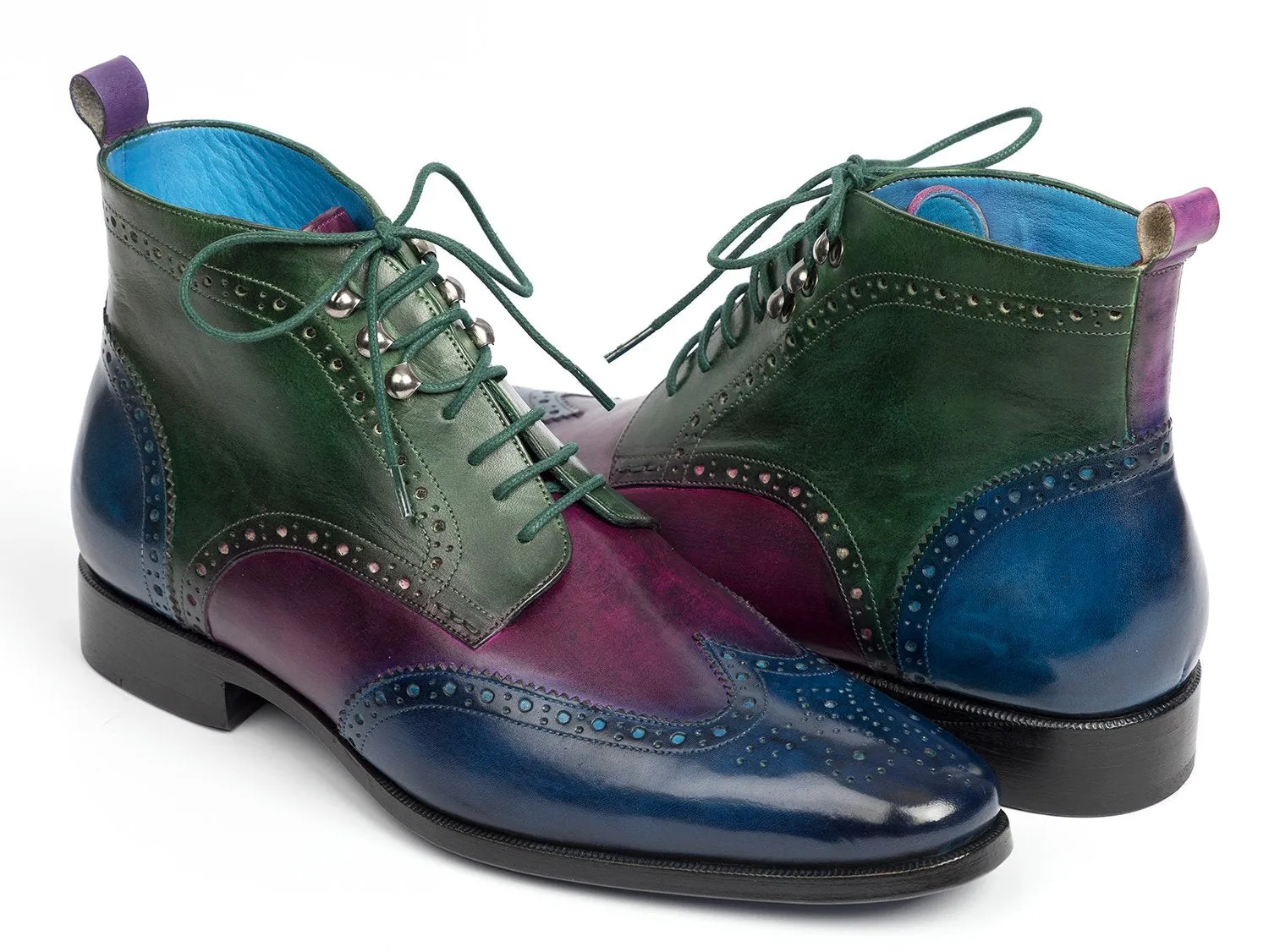 Paul Parkman Hand-Painted Wingtip Ankle Boots