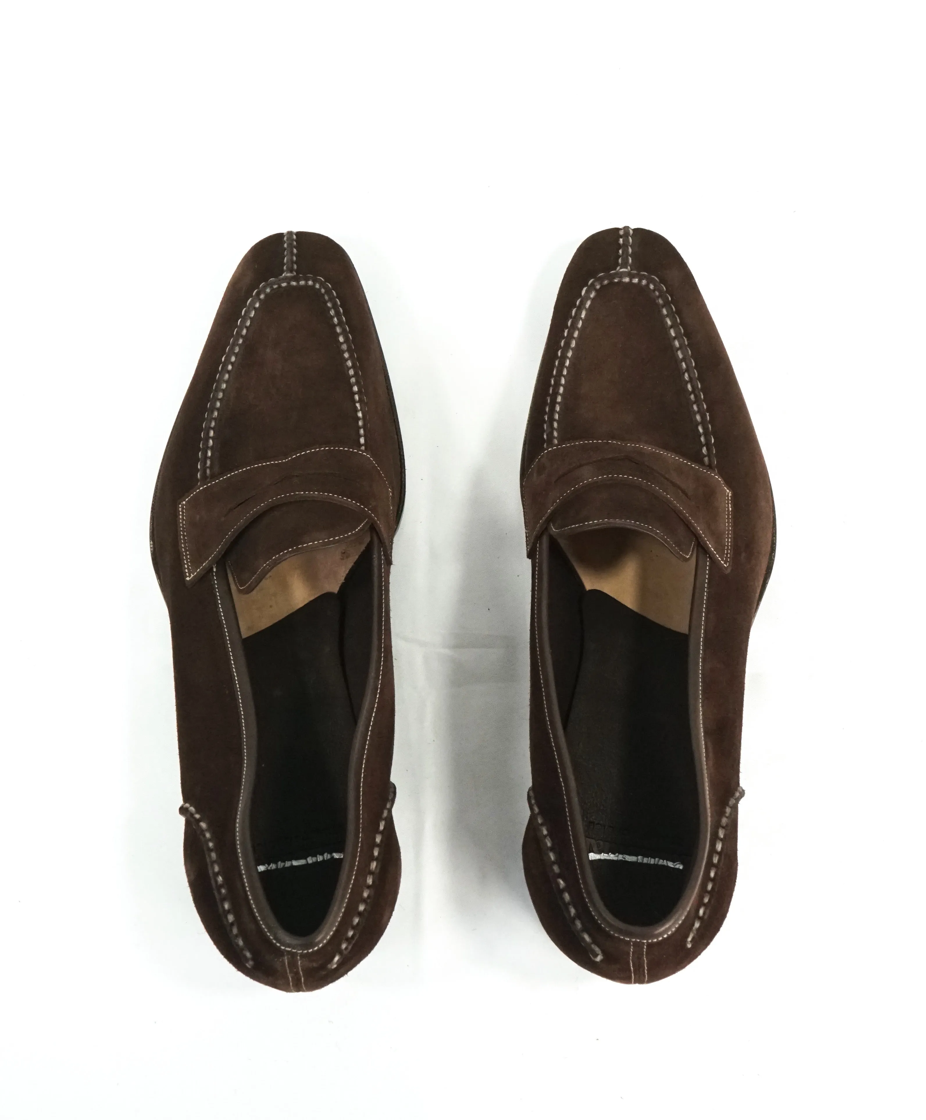 PAUL STUART by GAZIANO GIRLING - Suede Penny Loafers Made In England- 11US