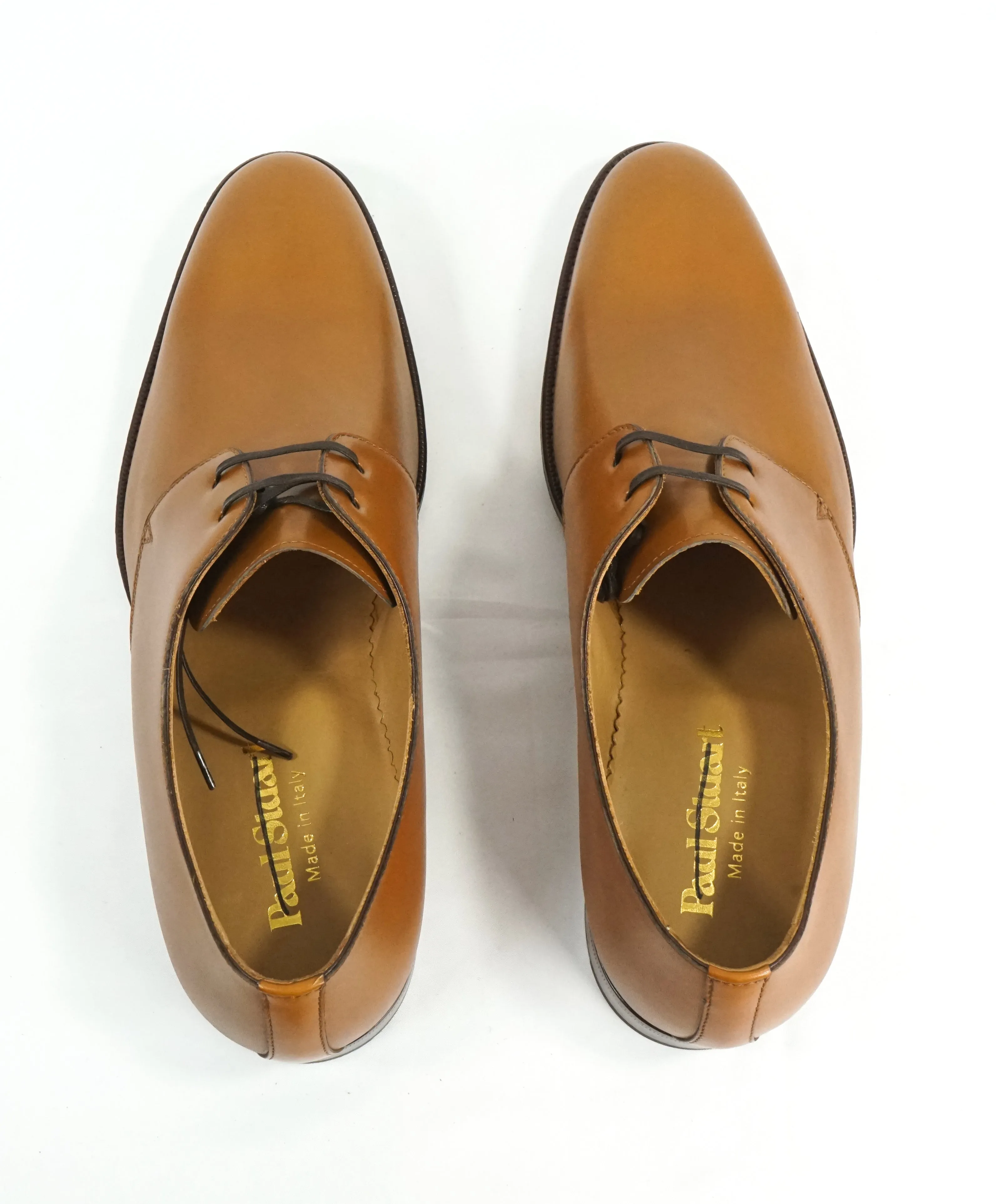 PAUL STUART -HAND MADE IN ITALY Leather Derby 2-Eyelet Oxfords  - 9