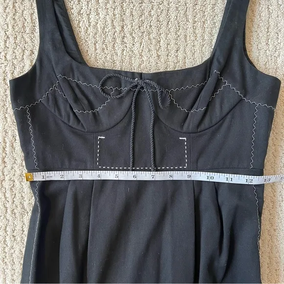 PAULE KA Black Tailored Sleeveless Mini Dress FR 36 US 4