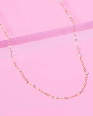 PEARL BEADED 14K GOLD-FILLED NECKLACE