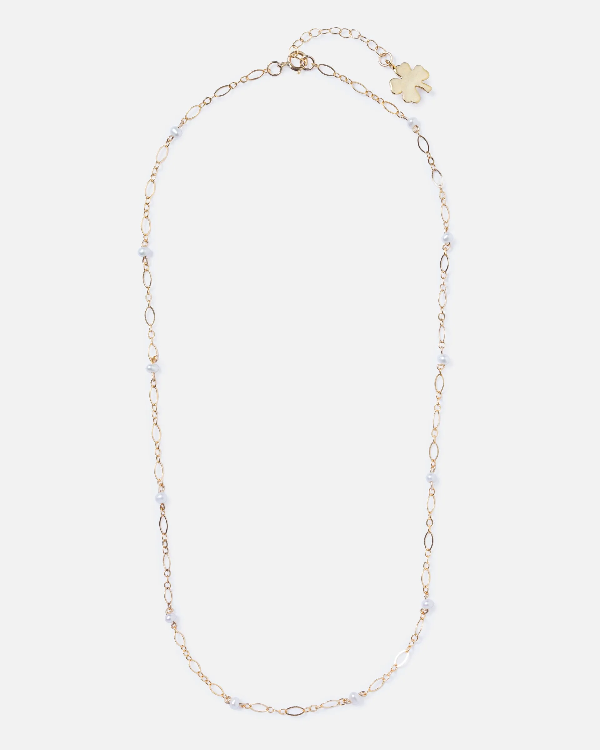PEARL BEADED 14K GOLD-FILLED NECKLACE