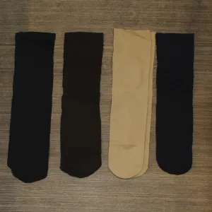 Peds Womens Extended Size Assorted Patterns 4pk Trouser Socks 6899 Assorted 8-12