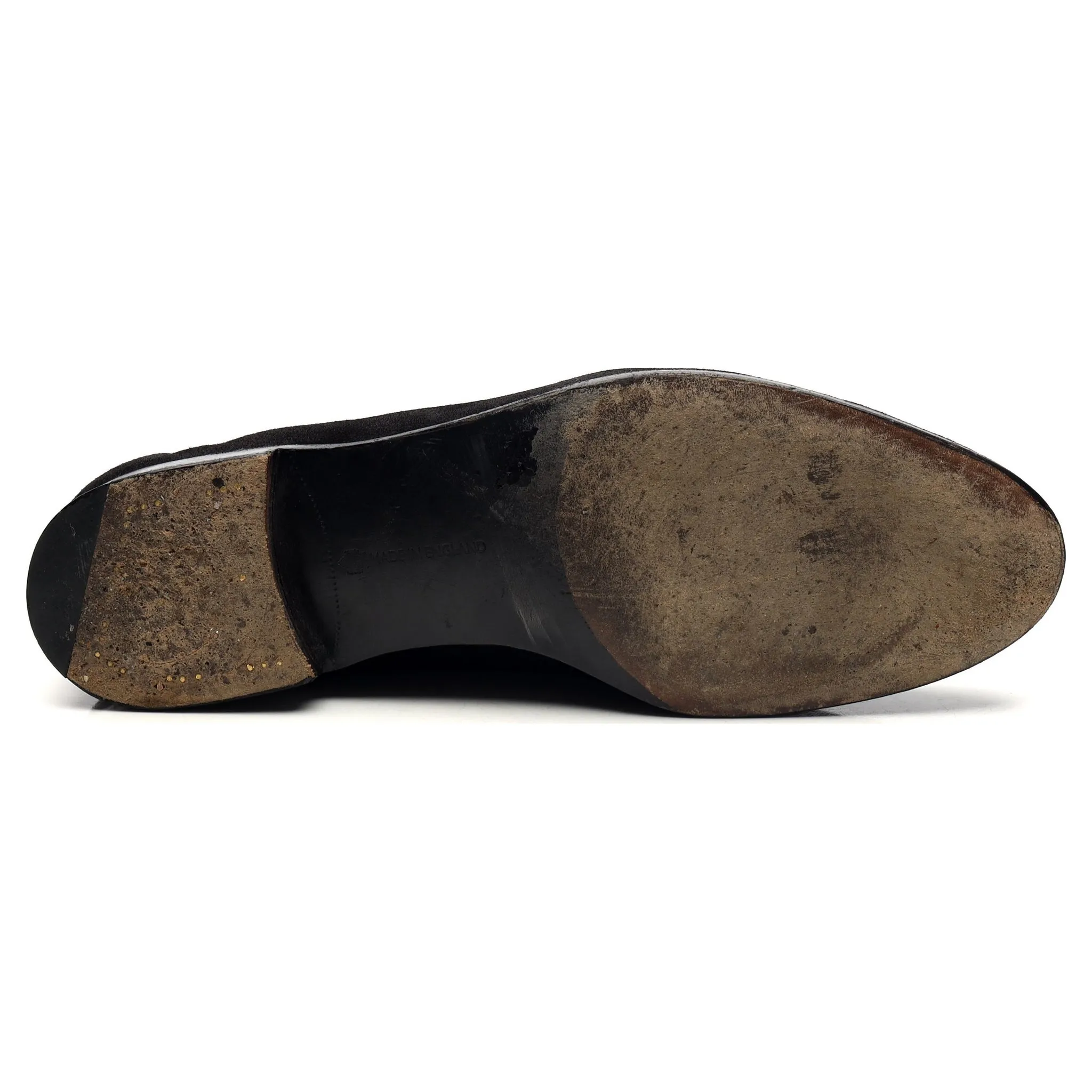 'Piccadilly' Black Suede Loafers UK 10 E