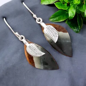 Polychrome Jasper Solid 925 Sterling Silver Earrings