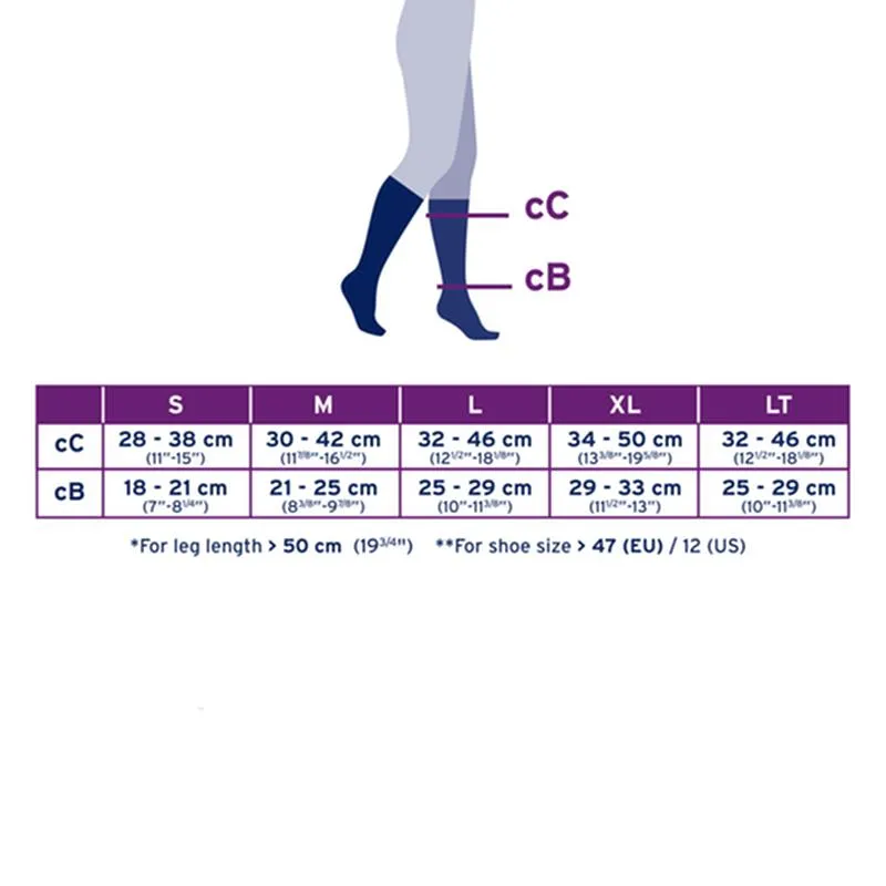 PR/1 JOBST MEDICAL LEG WEAR, MEN, KNEE HIGH, RIBBED, 20-30MMHG, XL, FULL CALF, BLACK, CLOSED TOE