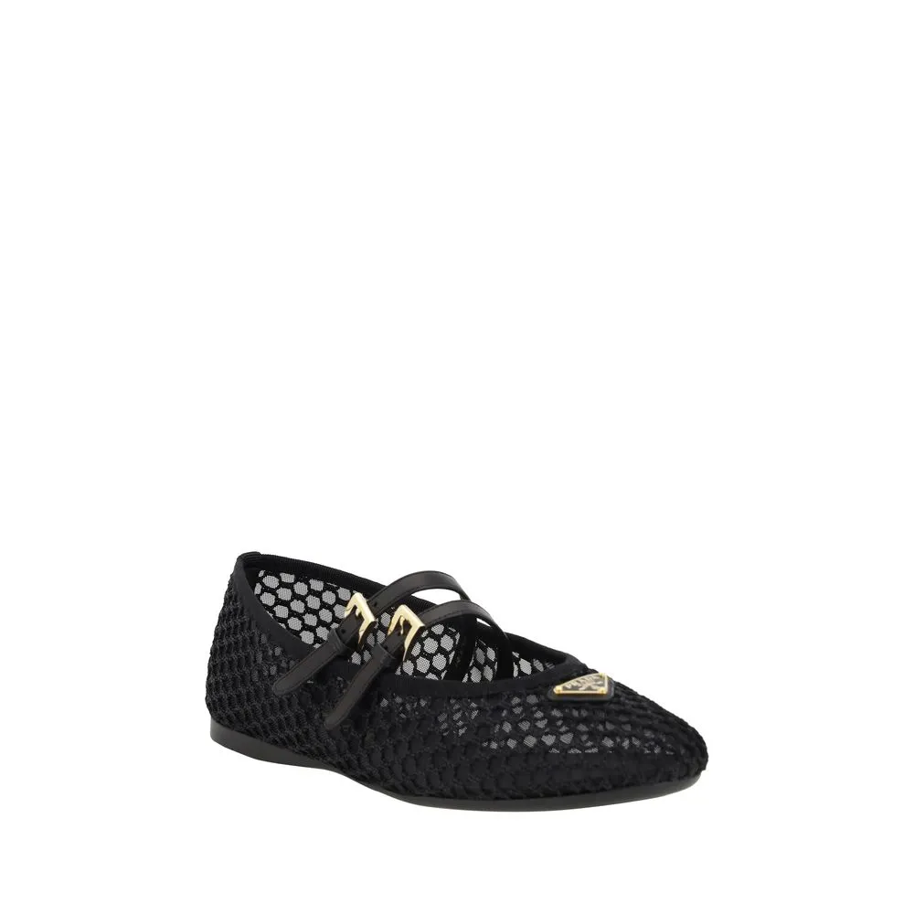Prada Net Ballerinas