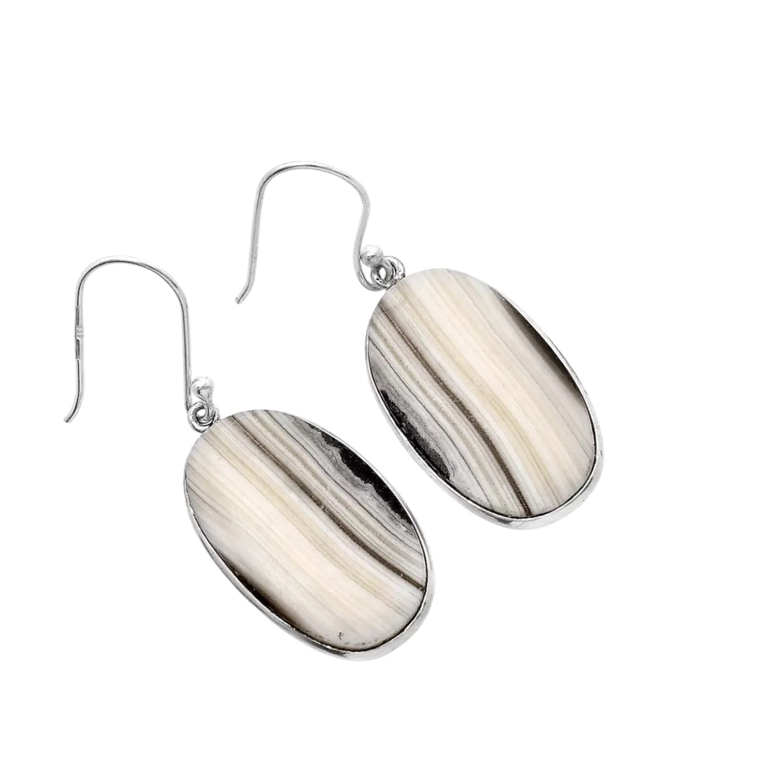 Prairie Agate Solid 925 Sterling Silver Earrings