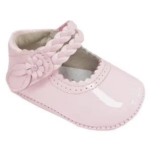 Pretty Originals Patent Leather Braided Strap Pink