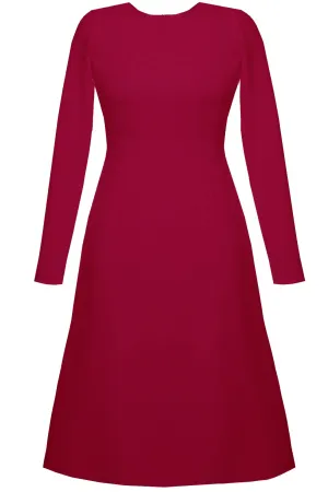Raspberry Modest Dress - Grace
