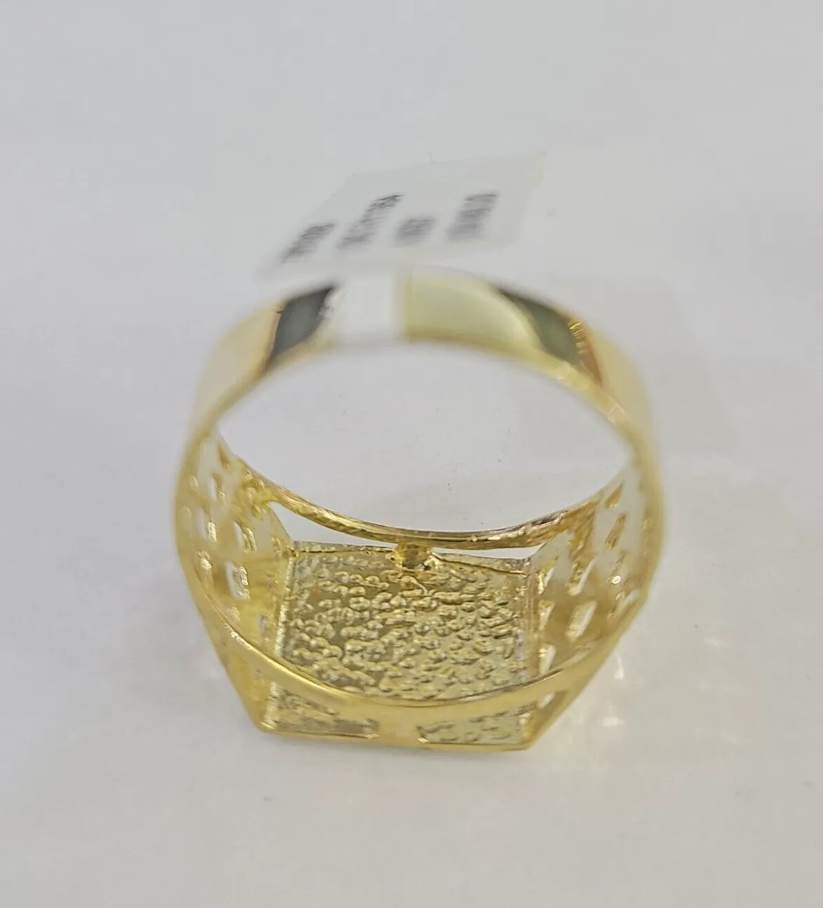 Real 10k Initial H Casual Ring Alphabet Yellow Gold 10kt Genuine