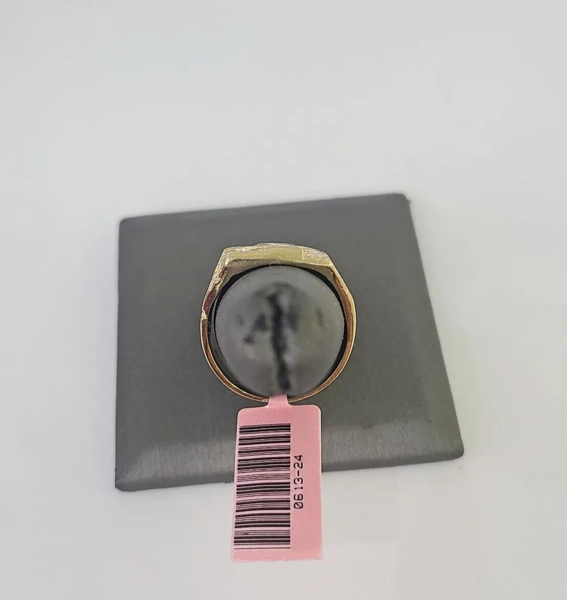 Real 14k Nugget Ring Yellow Gold Men Casual Flat Square 14kt