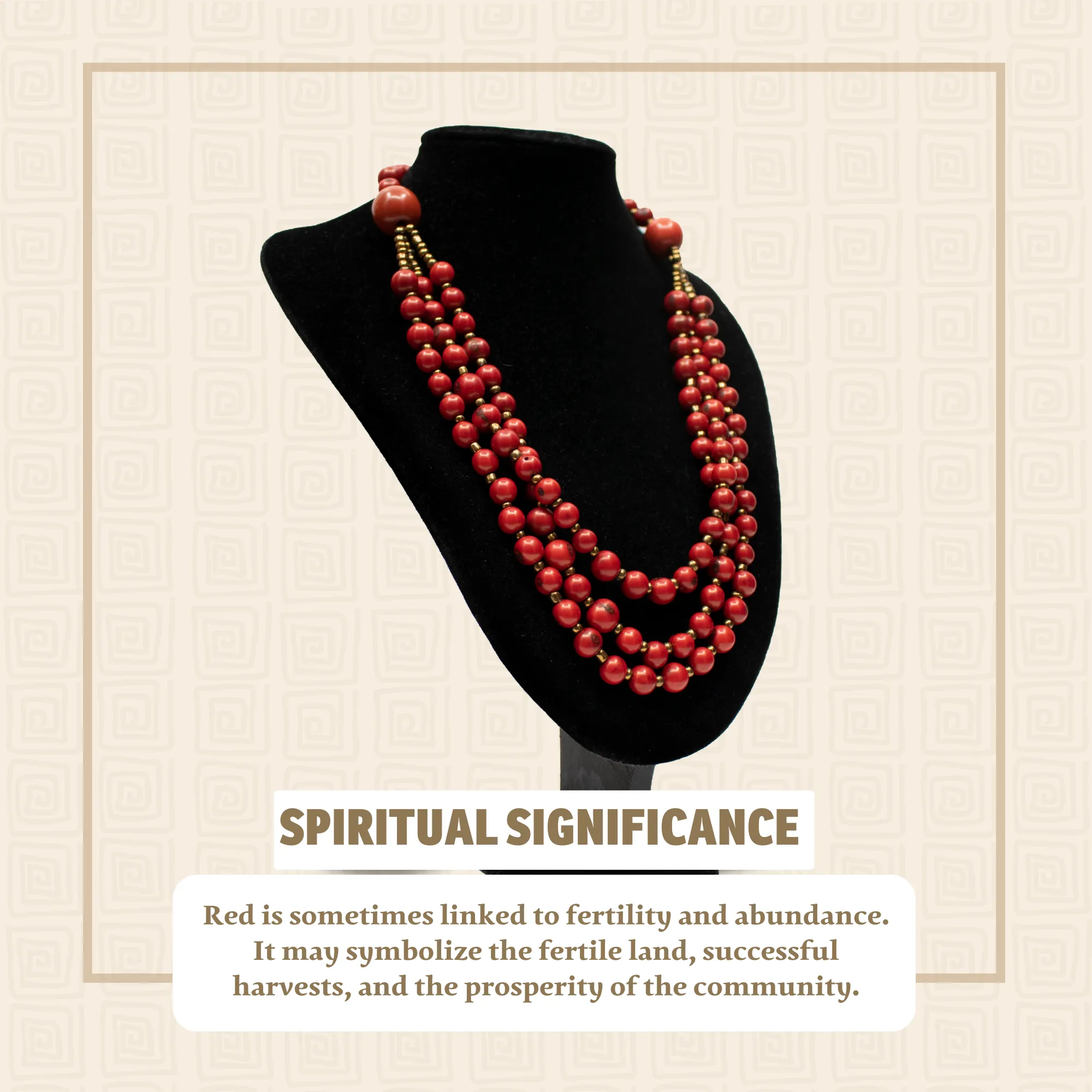 Red Acai Bead Necklace