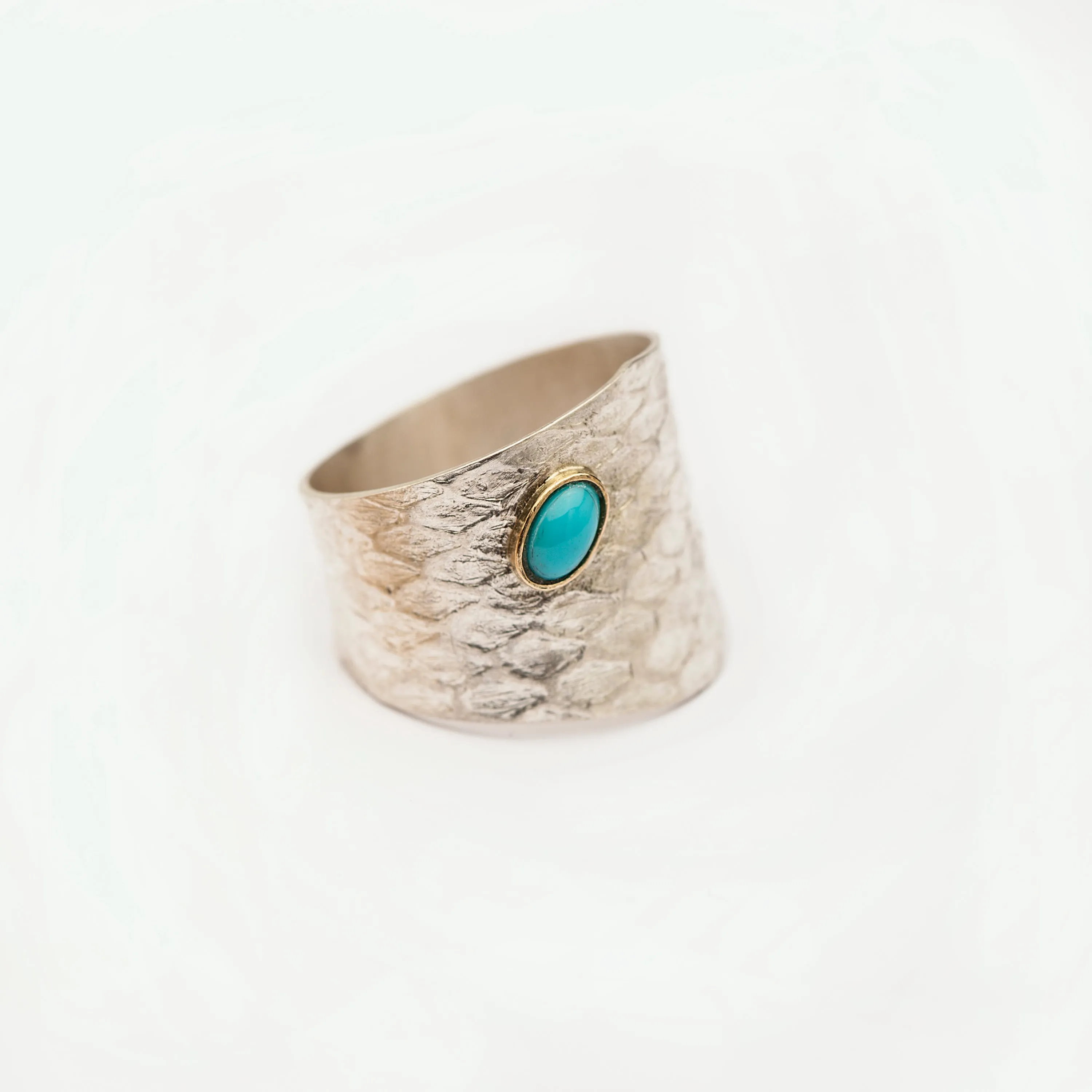 REPTILIA Ring: sterling silver and 18k gold