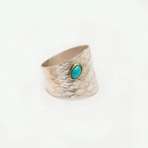 REPTILIA Ring: sterling silver and 18k gold