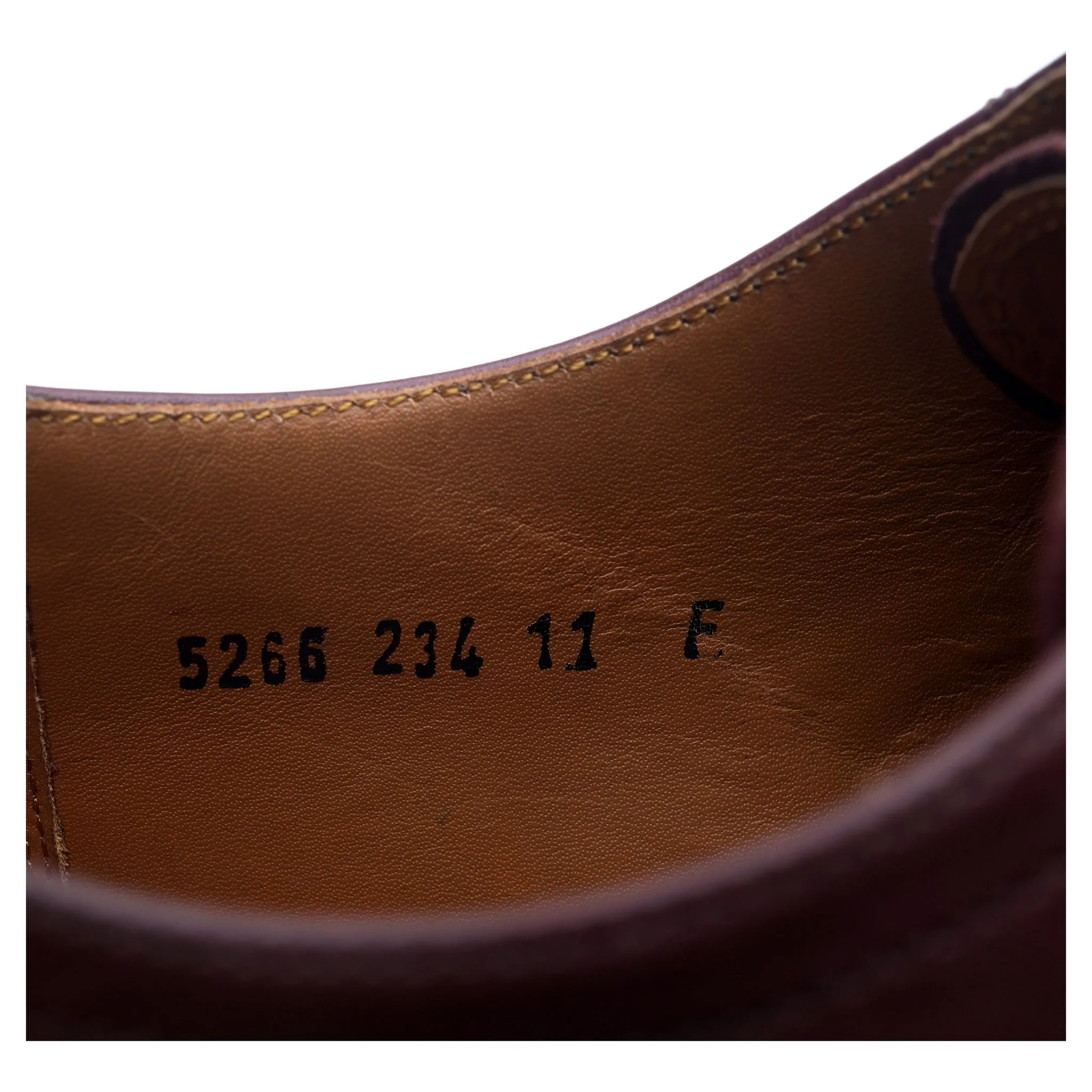 'Rhys' Burgundy Leather Derby UK 11 F