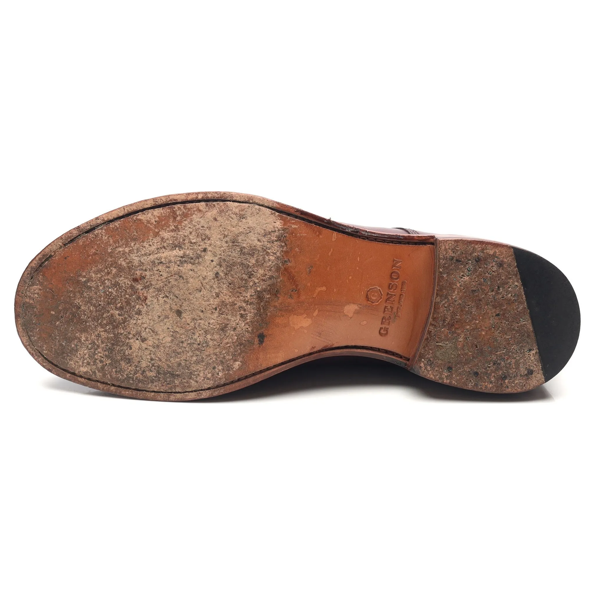 'Rhys' Burgundy Leather Derby UK 11 F