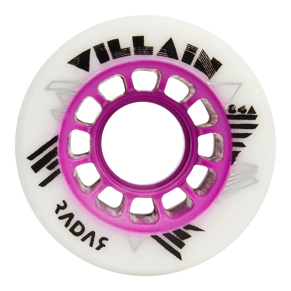 Riedell R3 Derby Skate with Radar Villian Hybrid Wheels