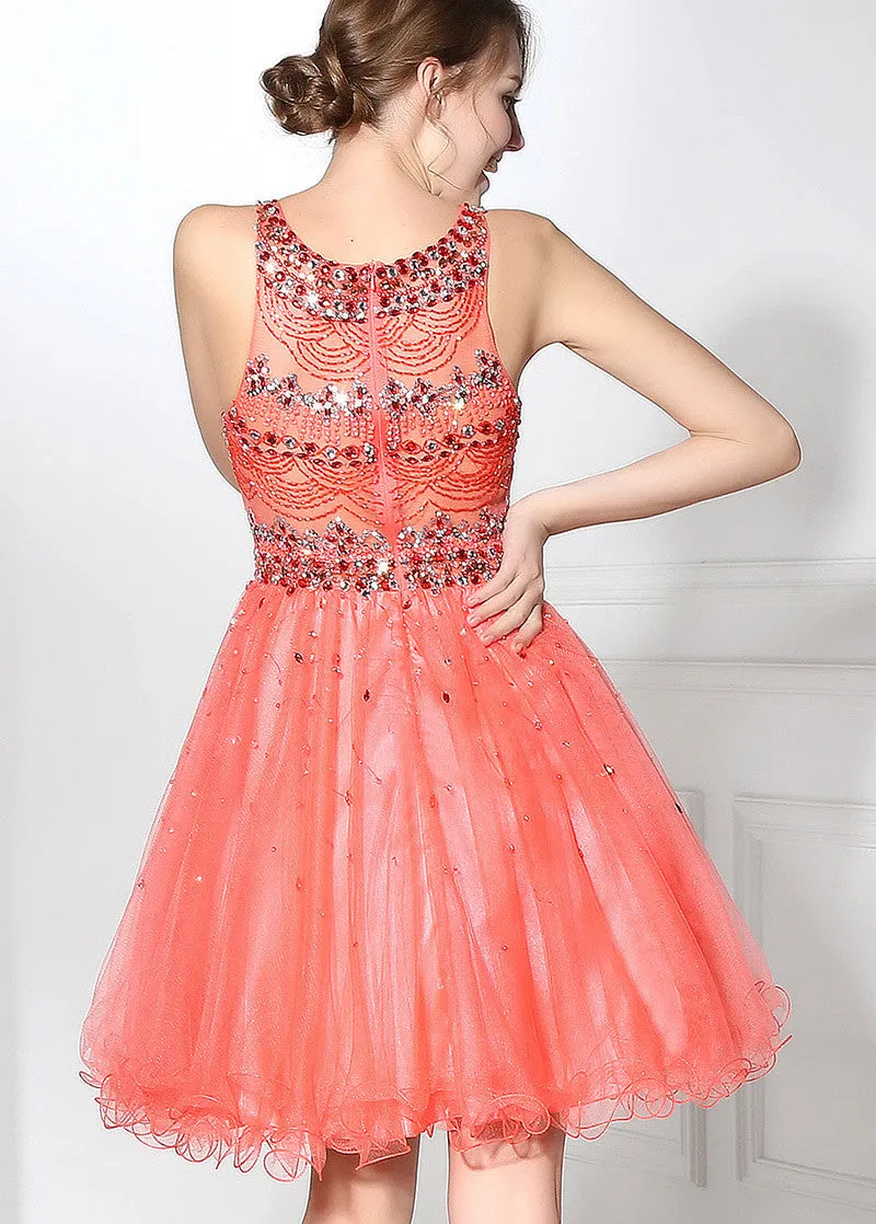 Romantic Homecoming Dresses With Beadings
