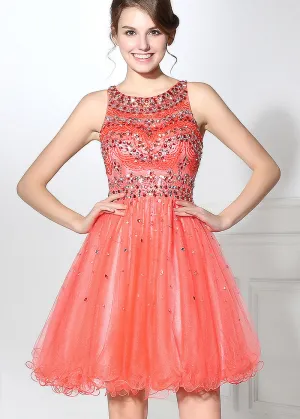 Romantic Homecoming Dresses With Beadings