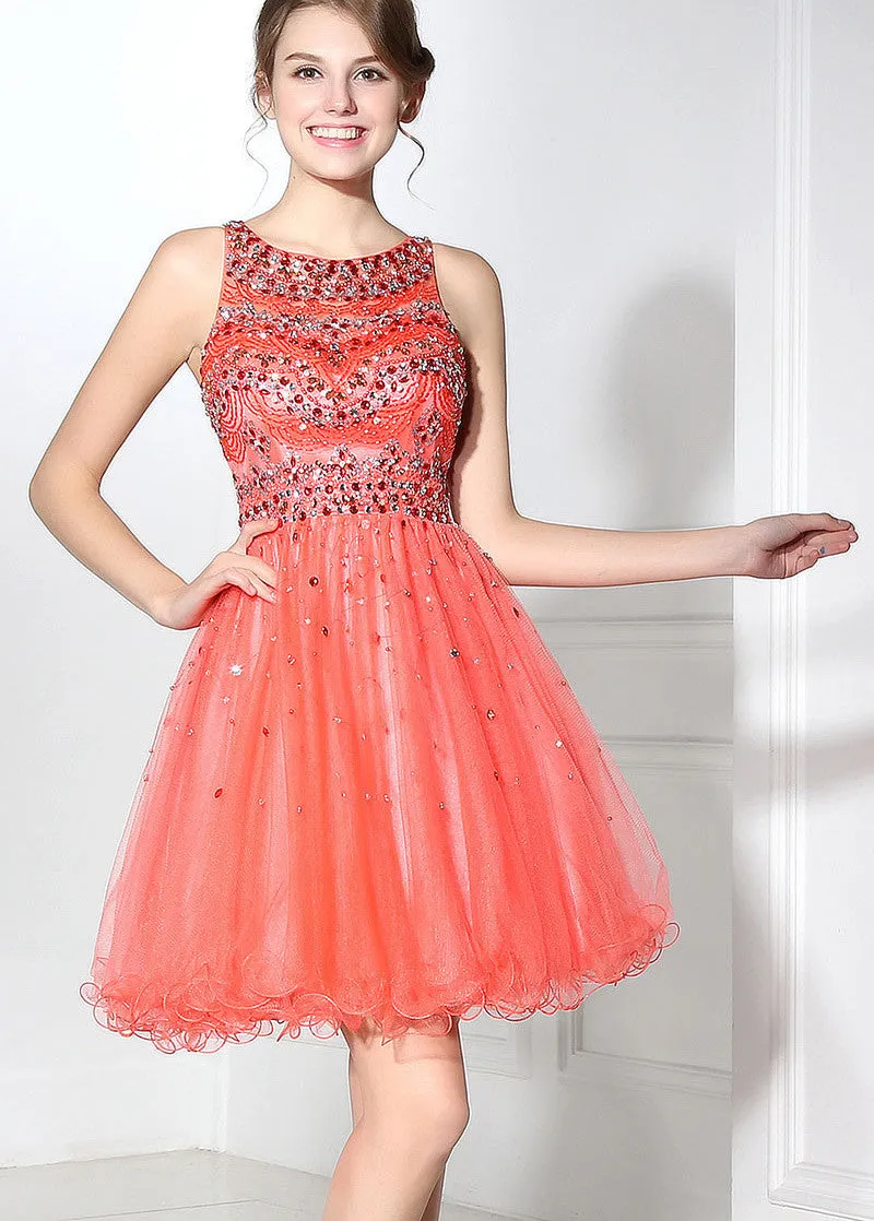 Romantic Homecoming Dresses With Beadings