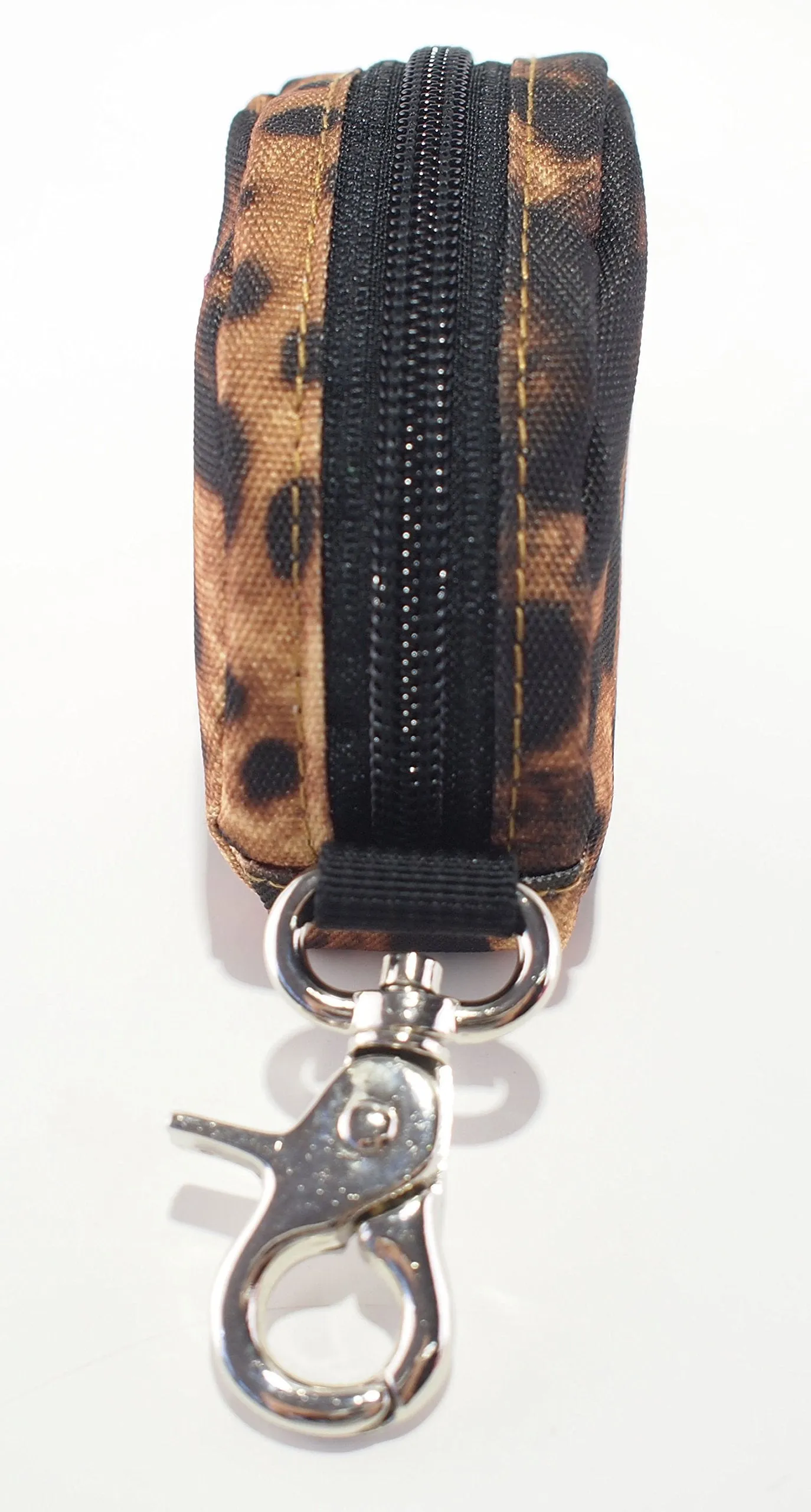 Rough Enough Small Mini Minimalist Zipper Change Credit Card Holder Coin Purse Cute Wallet Zipper Pouch Cash Bag Organizer Earbuds Key Case with Keychain Ring for Business Mens Women School Boy Girl