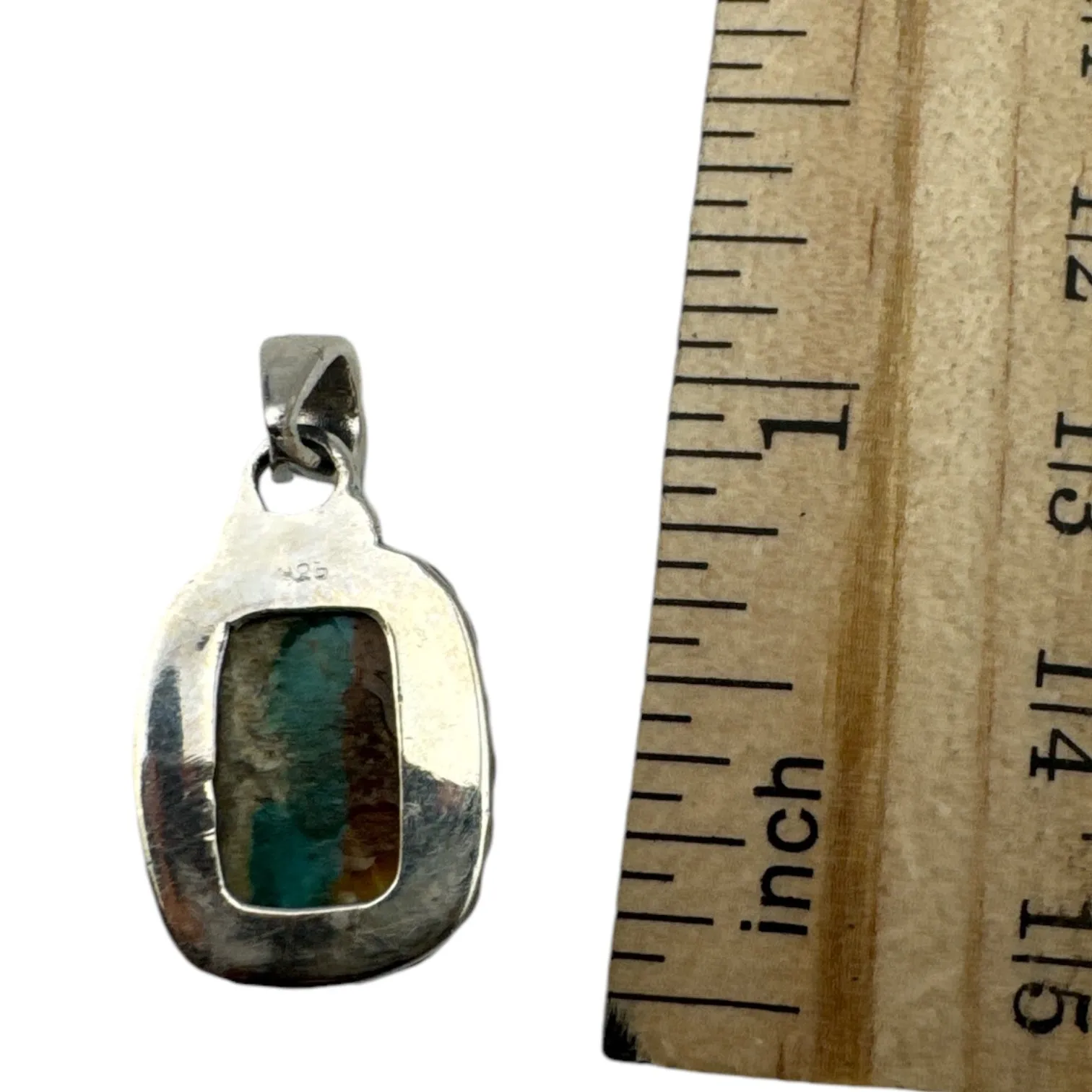 Royston Turquoise Solid 925 Sterling Silver Pendant