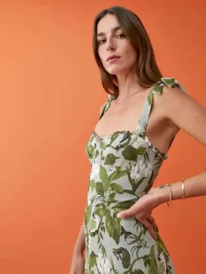 Ruffle Midi Dress - Stylish Ladies Fashion Dress