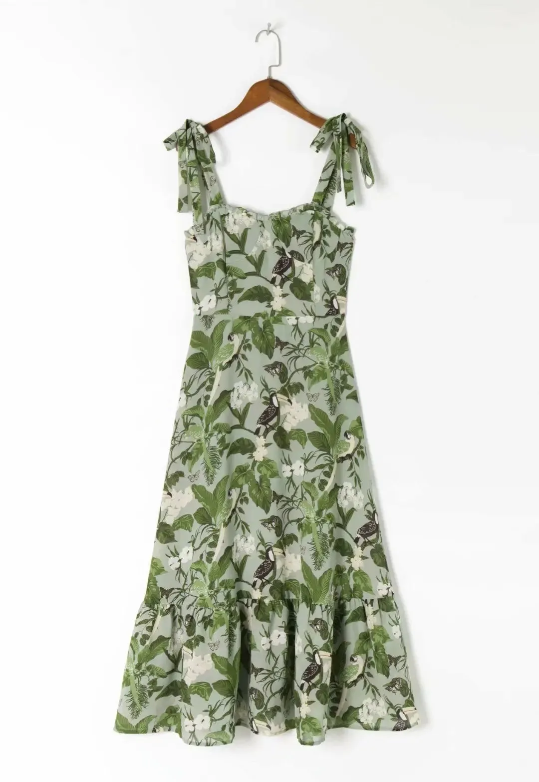 Ruffle Midi Dress - Stylish Ladies Fashion Dress