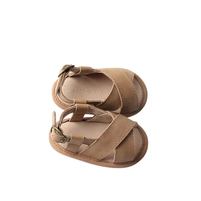 Saddle - Cross Sandal - US Size 2-4 - Soft Sole