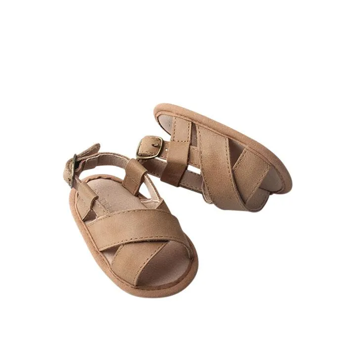 Saddle - Cross Sandal - US Size 2-4 - Soft Sole