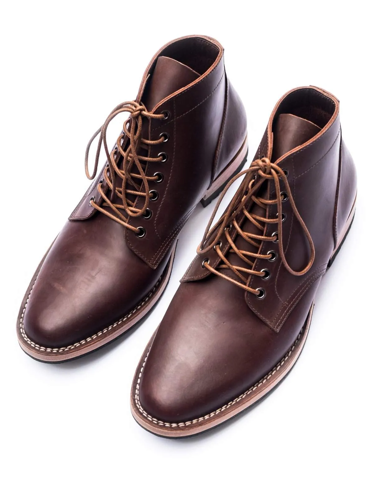 Santalum Plain Toe Service Boots Brown