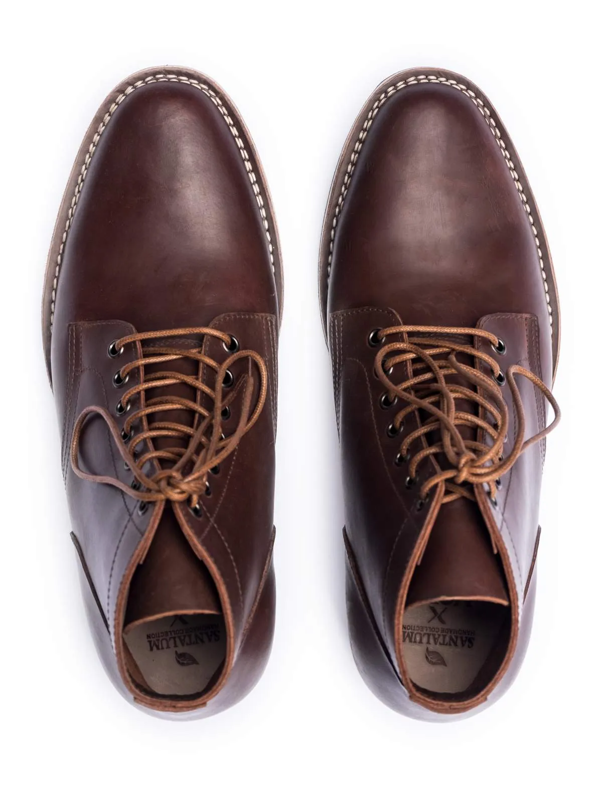 Santalum Plain Toe Service Boots Brown