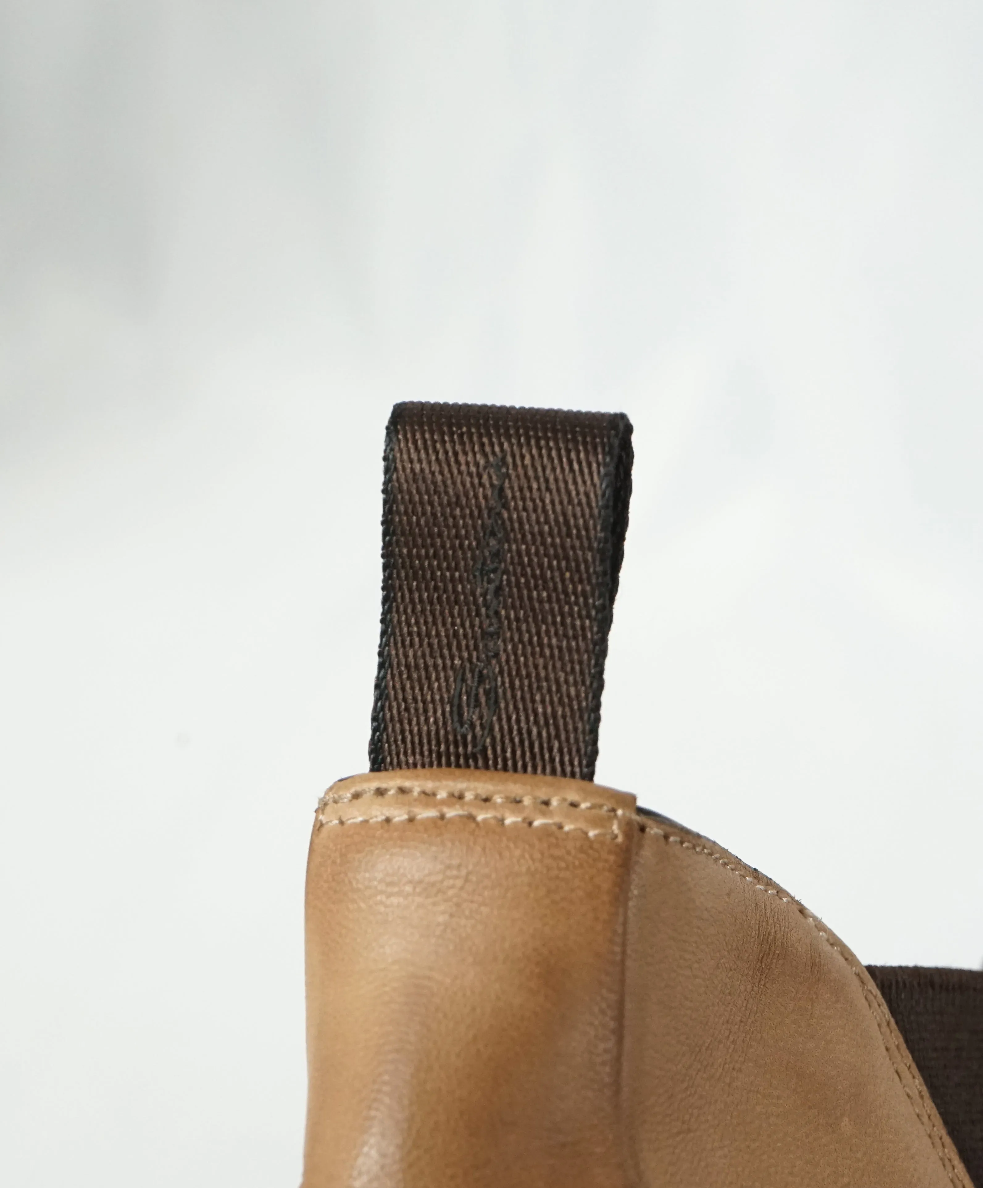 SANTONI - “FATTE A MANO” Orange Lined Low Ankle Boot Brogue - 12