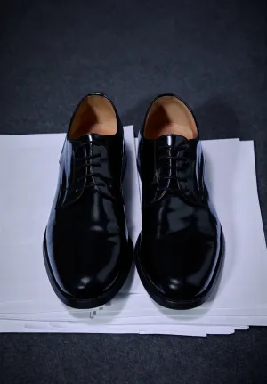 SAPATOS DERBY EM PELE