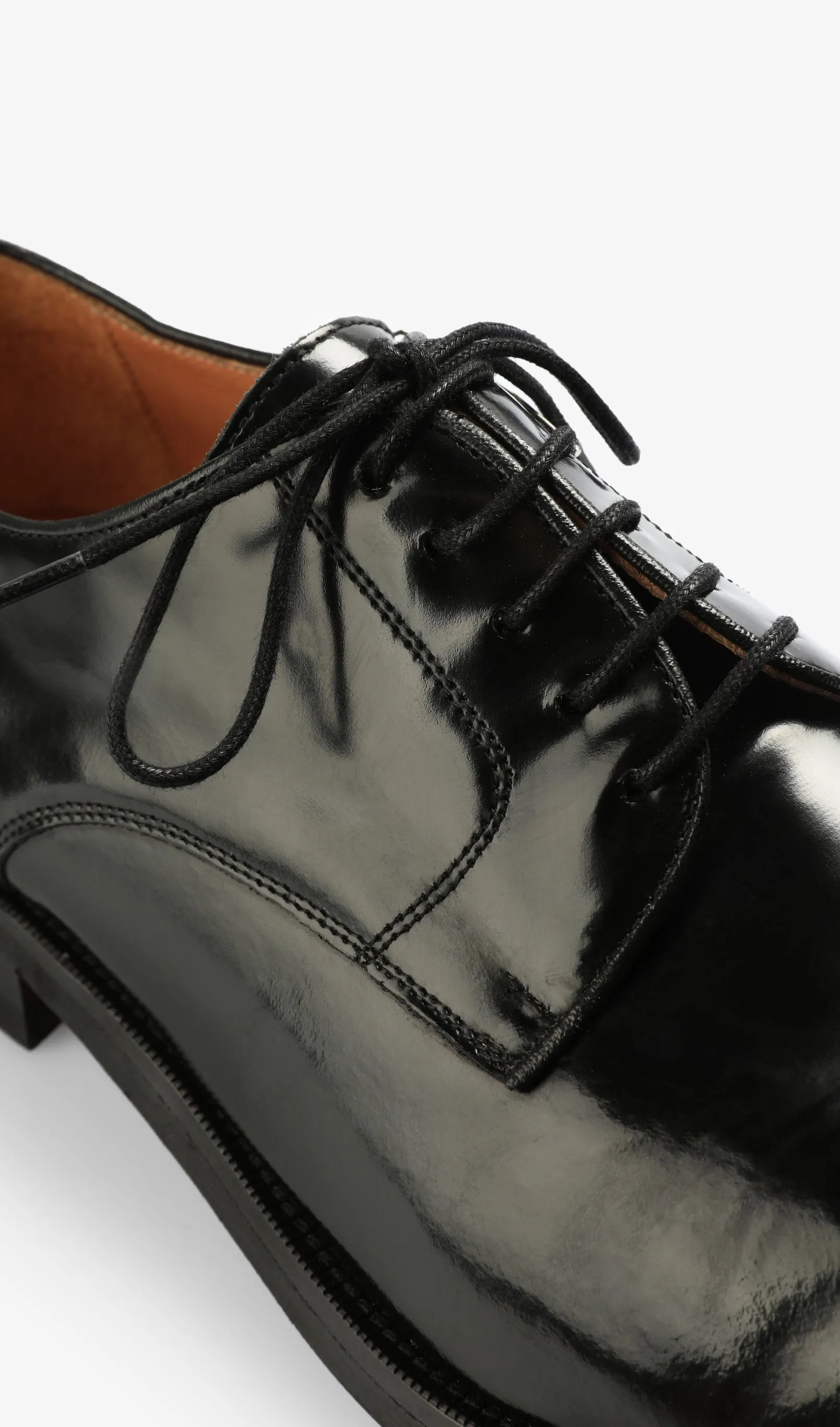 SAPATOS DERBY EM PELE